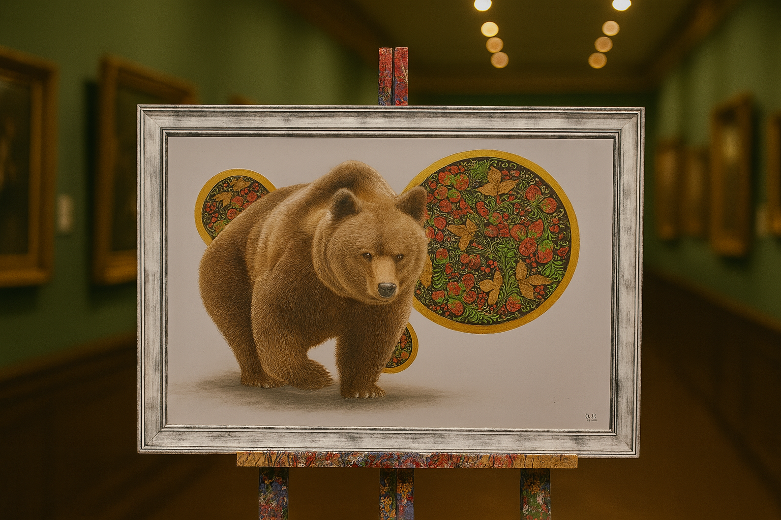 Картина Строганова, выполненная цветным карандашом, на аукционе Legat Art, где представлены работы таких мастеров, как Пережогин и Сергиенко.